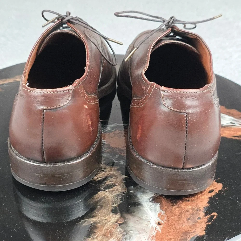 Allen Edmonds Kingswood Wingtip‎ Brown Leather Dress Shoes Mens Size 9.5 C